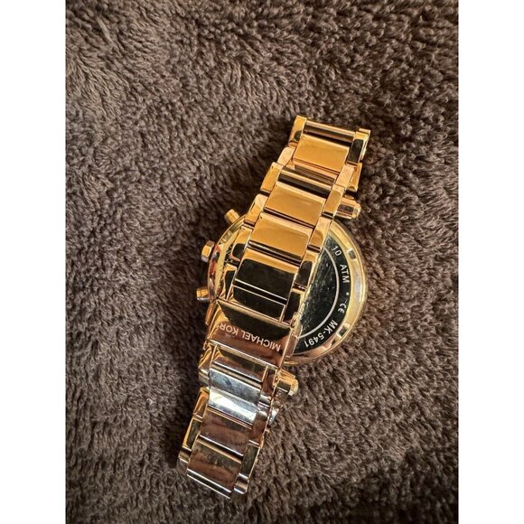 Michael Kors Original MK5354 Women's Parker Gold Crystal Stainless Steel Watch - Picture 5 of 8